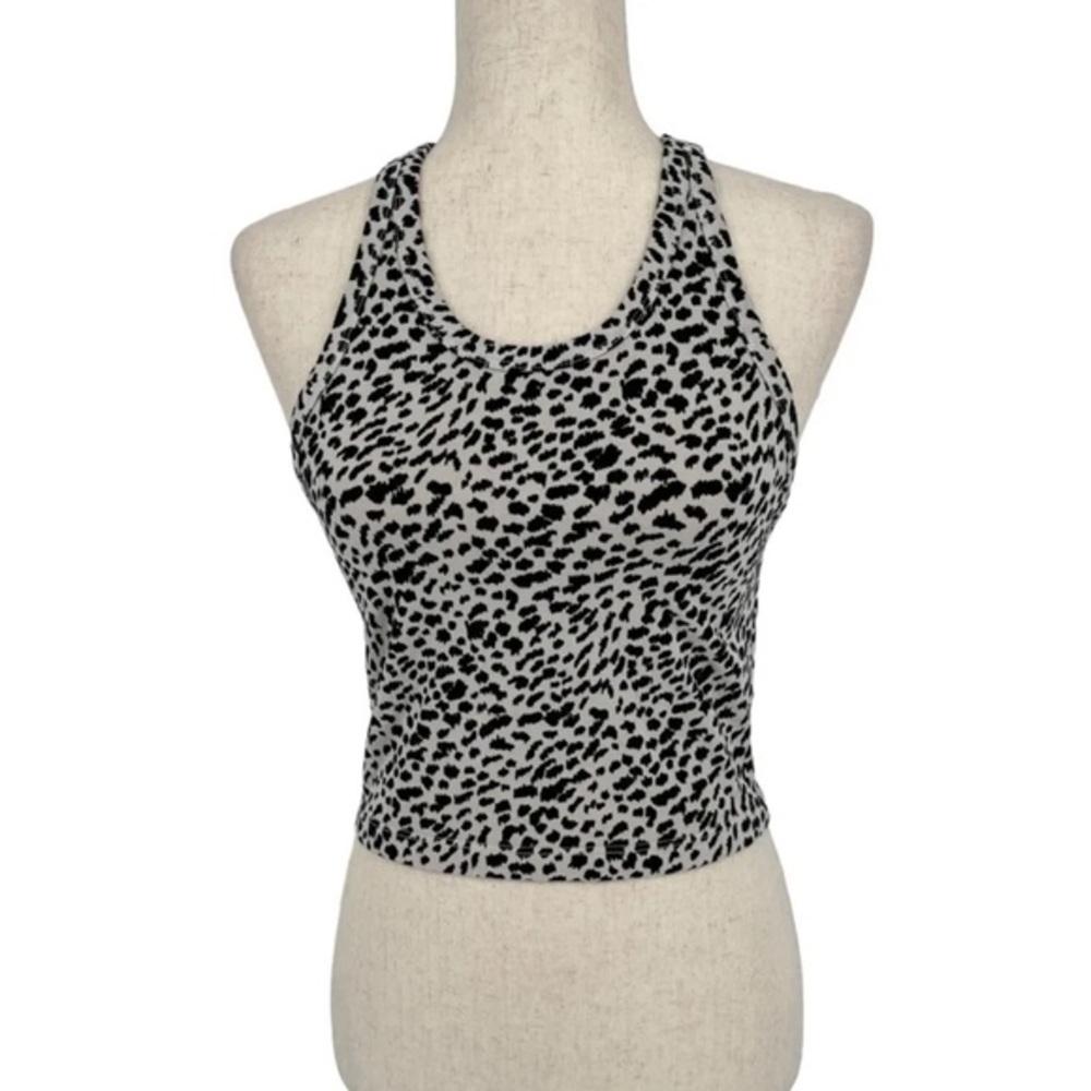 NWT, Monrow, Women’s Ultimate Cropped Tank in Leopard‎